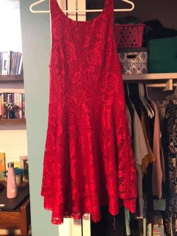 Speechless Red Size 10 Homecoming Wedding Guest Holiday Cocktail Dress on Queenly