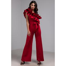 Red Size 2 Jumpsuit Dress on Queenly