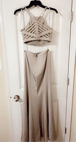 La Femme Silver Size 0 Prom Straight Dress on Queenly