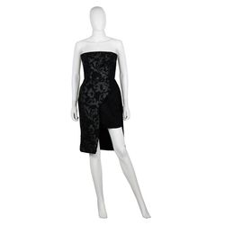 Chaluisant Black Size 4 Holiday Strapless Cocktail Dress on Queenly