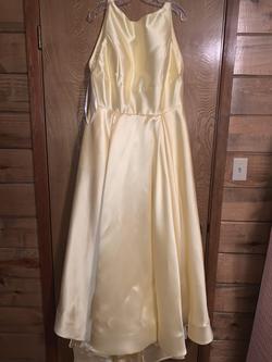 Sherri Hill Yellow Size 18 Pockets Fitted Corset Ball gown on Queenly
