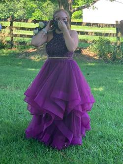 Prom Lilly Purple Size 10 Custom Ball gown on Queenly