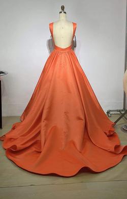 Orange Size 2 Ball gown on Queenly