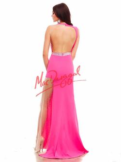 Style 48271 Mac Duggal Pink Size 0 Tall Height Sheer Prom Side slit Dress on Queenly