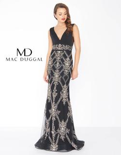 Style 50414 Mac Duggal Black Size 2 Tall Height Sheer Prom Straight Dress on Queenly