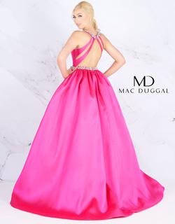 Style 66728 Mac Duggal Pink Size 4 Train Prom Ball gown on Queenly