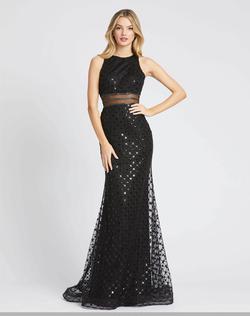 Style 67329 Mac Duggal Black Size 0 Tall Height Sheer Prom A-line Dress on Queenly