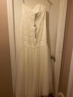 White Size 12 Mermaid Dress on Queenly