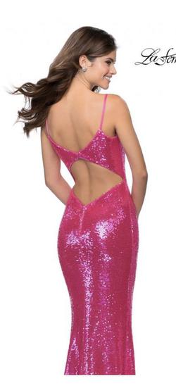 La Femme Hot Pink Size 00 Prom Straight Dress on Queenly