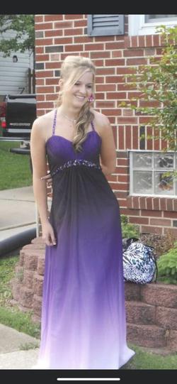 Jessica McClintock Purple Size 0 Ombre Prom Straight Dress on Queenly