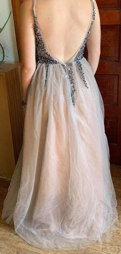 Silver Size 6 Ball gown on Queenly