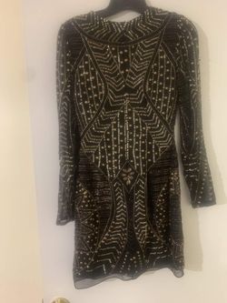 Shail K. Black Size 0 Midi Homecoming Sleeves Cocktail Dress on Queenly