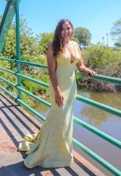 Yellow Size 6 Mermaid Dress on Queenly