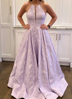 Sherri Hill Purple Size 6 Pockets Prom Ball gown on Queenly