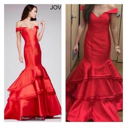 Jovani Red Size 8 Javoni Mermaid Dress on Queenly