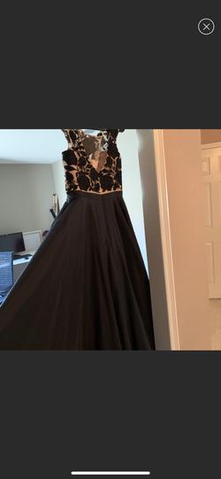 Black Size 14 Ball gown on Queenly