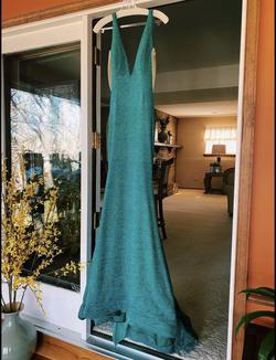 Jovani Green Size 0 Prom Train Dress on Queenly