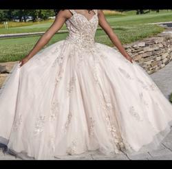 morilee madeline gardner Pink Size 4 Gold Sweet 16 Ball gown on Queenly