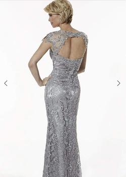 Christina Wu Silver Size 8 Prom Straight Dress on Queenly