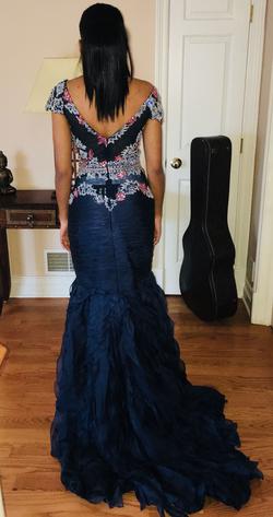 Sherri Hill Blue Size 6 Custom Pageant Prom Mermaid Dress on Queenly