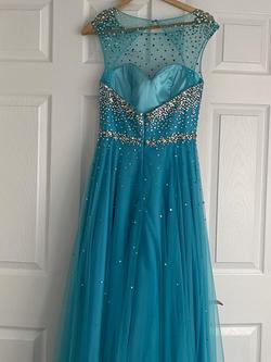 Tony Bowls Blue Size 6 Tony Bowels Tall Height Prom Ball gown on Queenly
