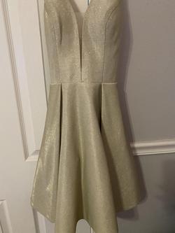 Jovani Gold Size 00 Homecoming Interview A-line Dress on Queenly
