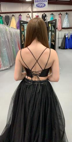 Black Size 0 Side slit Dress on Queenly