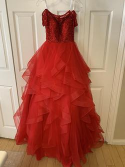 Sherri Hill Red Size 2 Tall Height Prom Ball gown on Queenly