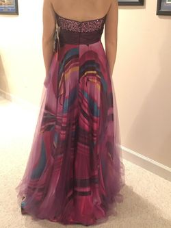 Dancing Queen Purple Size 00 Floor Length Overskirt 50 Off A-line Dress on Queenly