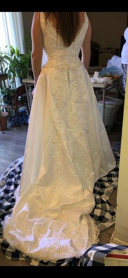 MoriLee White Size 12 50 Off Wedding Military A-line Dress on Queenly