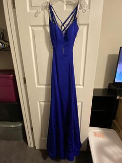 La Femme Royal Blue Size 2 Prom Straight Dress on Queenly