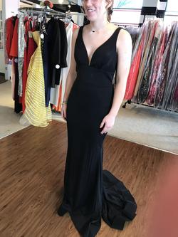 Style 52790 Sherri Hill Black Size 10 Tall Height Fitted Prom Mermaid Dress on Queenly