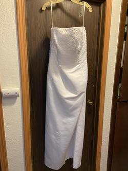 Davids Bridal White Size 22 Plus Size Straight Dress on Queenly