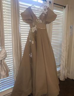 Fouad Sarkis Nude Size 6 Ball gown on Queenly