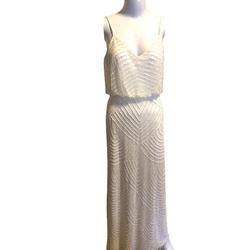 Adrianna Papell White Size 0 A-line Dress on Queenly
