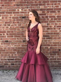Night Studio Red Size 4 Prom Mermaid Dress on Queenly