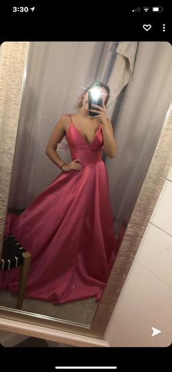 Jovani Pink Size 0 Floor Length Ball gown on Queenly