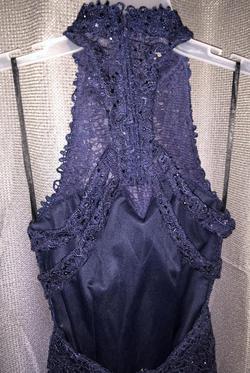 Alyce Paris Blue Size 00 Halter Cocktail Dress on Queenly
