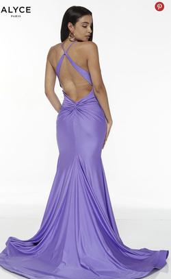 Alyce Paris Purple Size 8 Side Slit Prom Mermaid Dress on Queenly