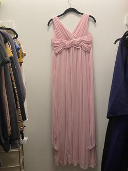 David's Bridal Pink Size 14 Bridesmaid Straight Dress on Queenly