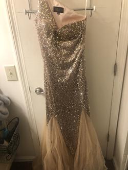 Colors Gold Size 6 Pageant Tall Height Mermaid Dress on Queenly