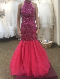 Sherri Hill Pink Size 4 Fully-beaded Prom Mermaid Dress on Queenly
