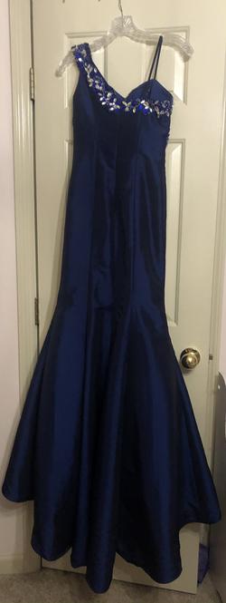 Blue Size 00 Mermaid Dress on Queenly