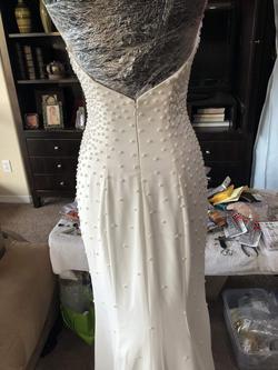 White Size 2 Train Dress on Queenly
