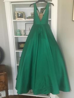 Alyce Green Size 0 Fitted Pockets Train Ball gown on Queenly