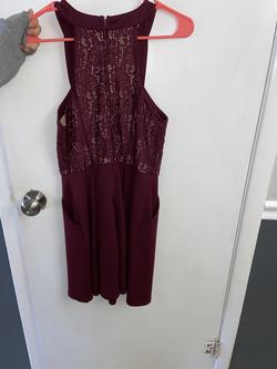 Speechless Purple Size 6 Wedding Guest Homecoming Burgundy Cocktail Dress on Queenly