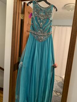 Sherri Hill Blue Size 8 Short Height Prom Straight Dress on Queenly