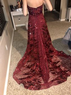 Johnathon Kayne Red Size 4 Johnathan Kayne Jewelled Sweetheart Prom A-line Dress on Queenly
