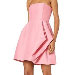 Halston Heritage Pink Size 0 Homecoming Wedding Guest Bridesmaid Strapless Cocktail Dress on Queenly