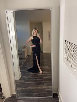 Sherri Hill Black Size 8 Holiday Prom Side slit Dress on Queenly